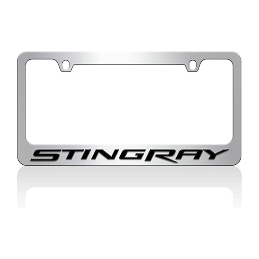 Chevrolet Corvette C7 Stingray Chrome License Plate Frame