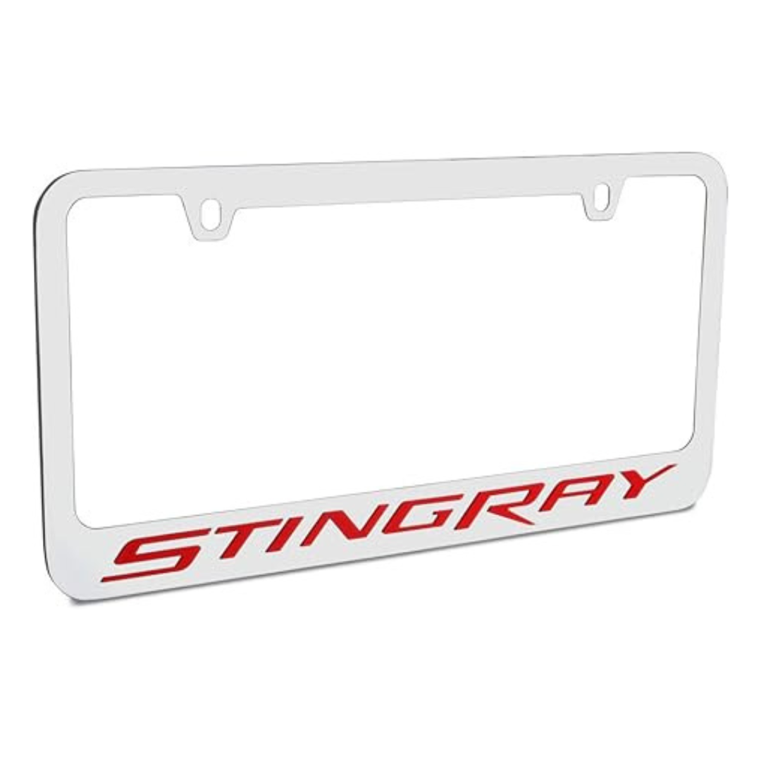 Chevrolet Corvette C7 Stingray Chrome License Plate