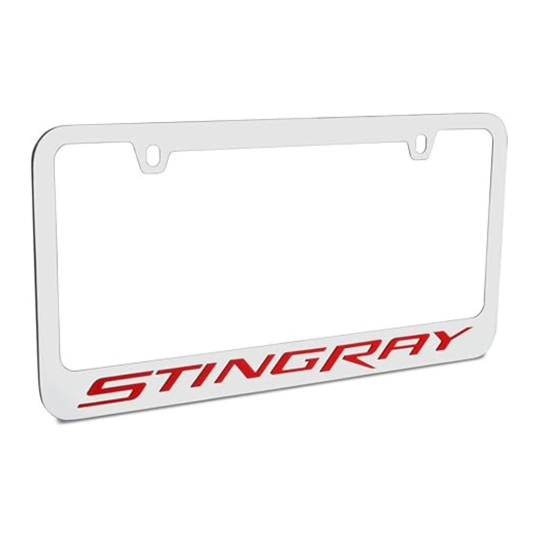 Chevrolet Corvette C7 Stingray Chrome License Plate