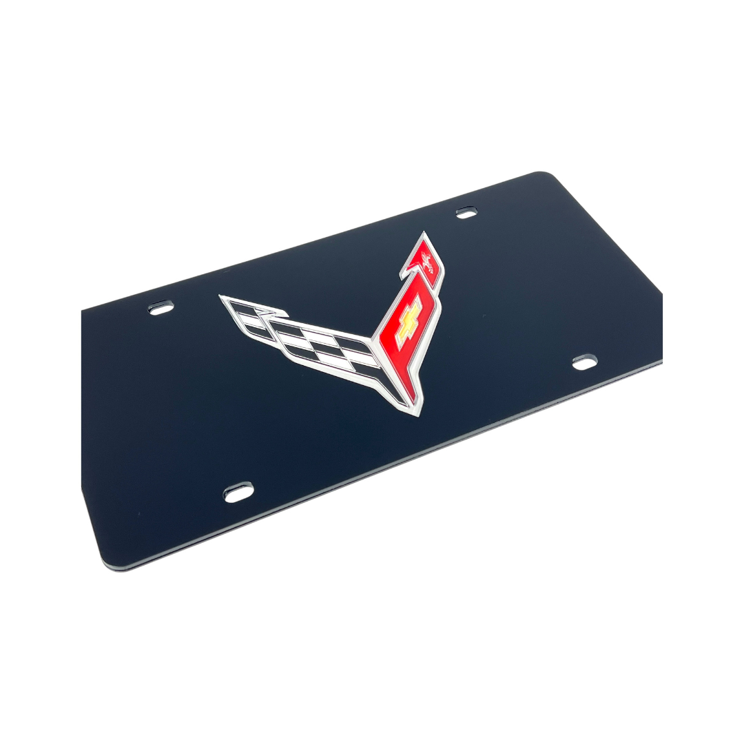 Chevrolet Corvette C8 Acrylic License Plate