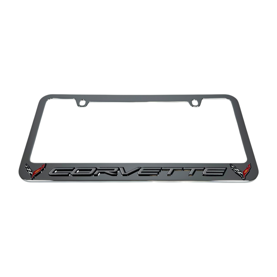 Chevrolet Corvette C8 Chrome License Plate Frame