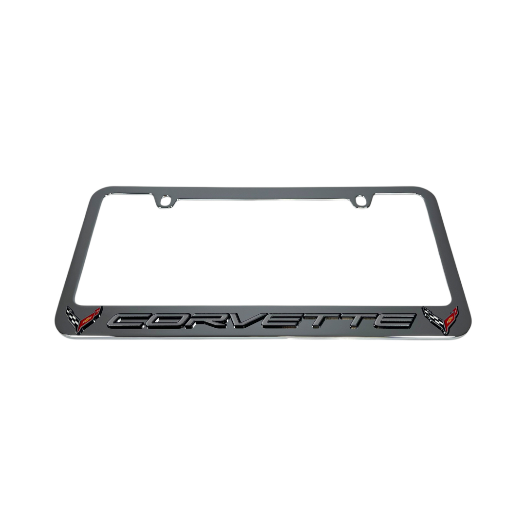 Chevrolet Corvette C8 Chrome License Plate Frame