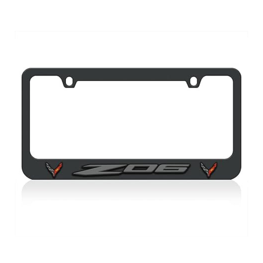 Chevrolet Corvette C8 Z06 Black License Plate Frame