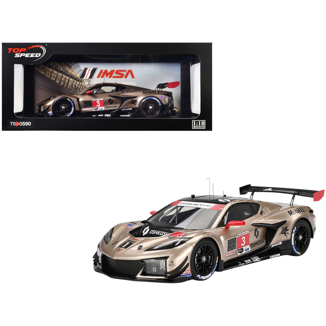 Chevrolet Corvette Z06 GT3.R #3 Antonio Garcia - Daniel Juncadella - Alexander Sims "Corvette Racing by Pratt Miller Motorsports" "12 Hours of Sebring" (2024) 1/18 Model Car