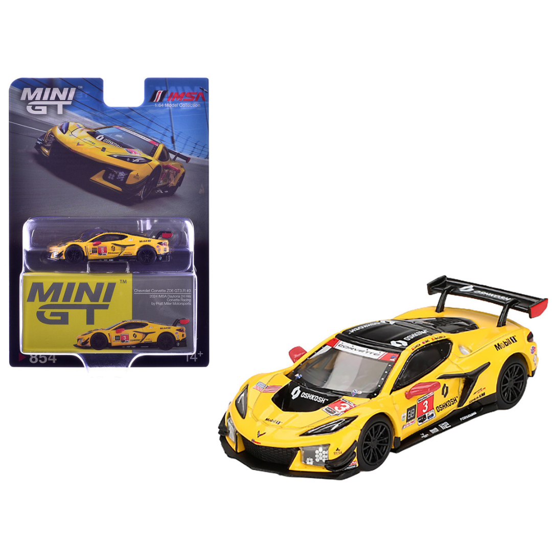 Chevrolet Corvette Z06 GT3.R #3 Antonio Garcia - Daniel Juncadella - Alexander Sims "Corvette Racing by Pratt Miller Motorsports" IMSA "24 Hours of Daytona" (2024) Limited Edition 1/64 Diecast Model Car