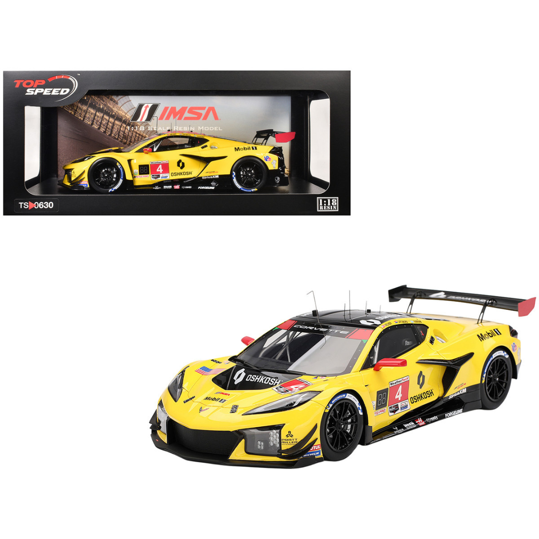Chevrolet Corvette Z06 GT3.R #4 Nicky Catsburg - Tommy Milner - Nicolas Varrone "Corvette Racing by Pratt Miller Motorsports" "24 Hours of Daytona" (2025) 1/18 Model Car