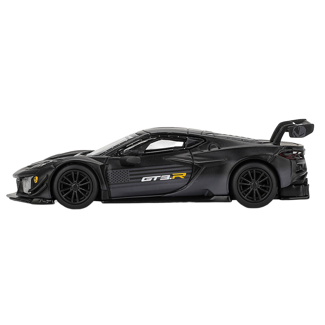 Chevrolet Corvette Z06 GT3.R "Road America Test Car" Black with Graphics Limited Edition 1/64 Diecast Model Car