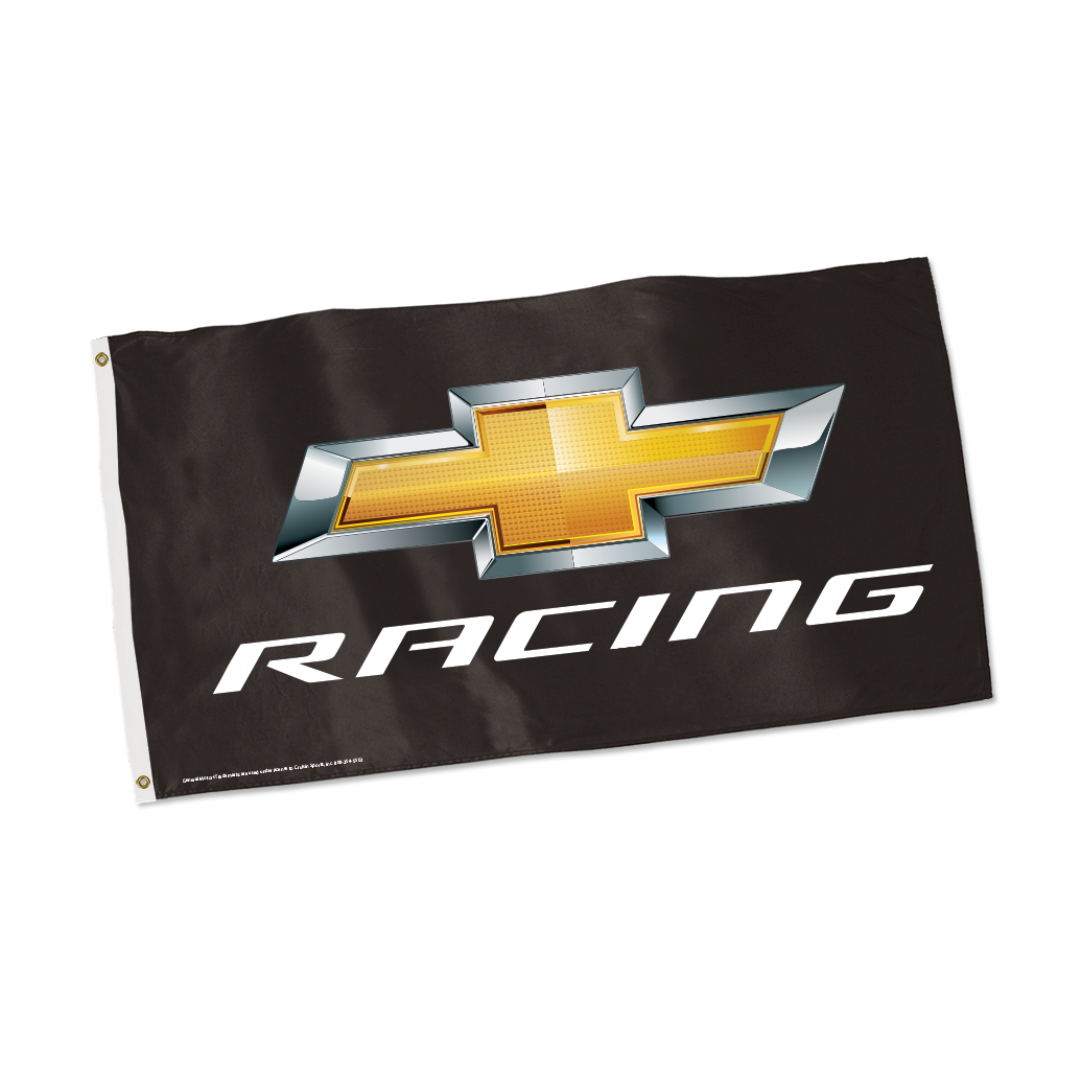 Chevy Racing Gold Bowtie Nylon Flag