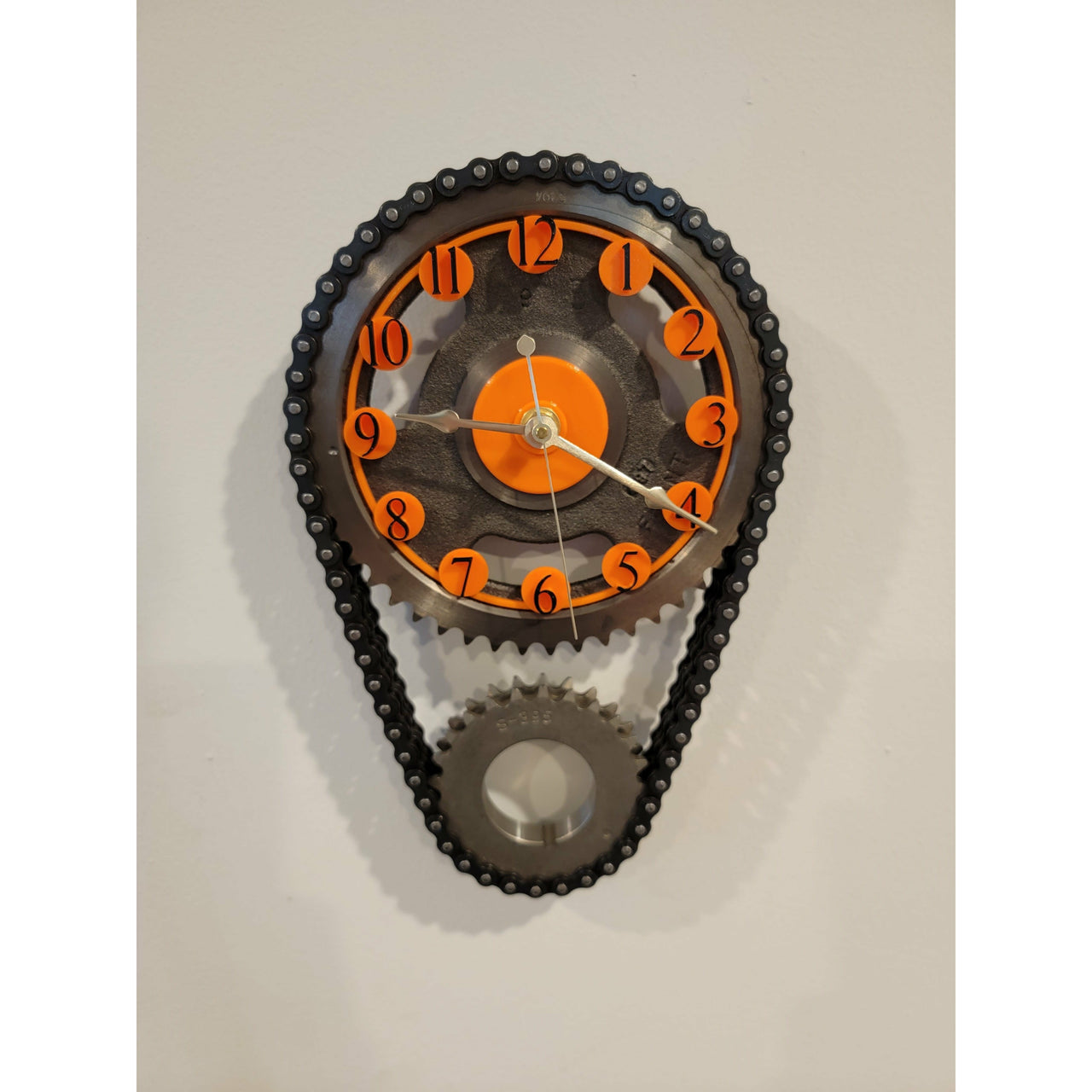 Chevy big Block Wall Clock – Corvette Art Timing Chain Decor