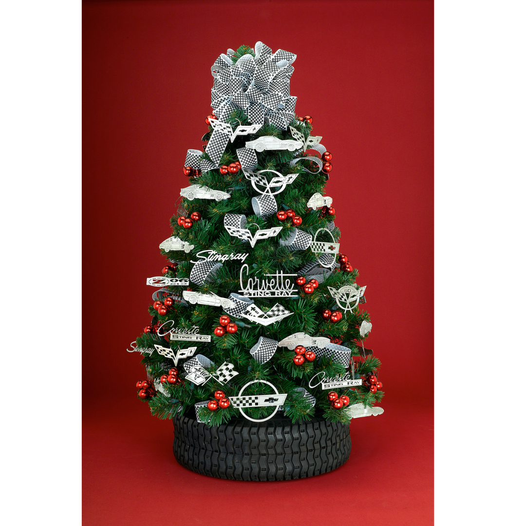 Corvette Christmas Tree Christmas Cards - 20 cards