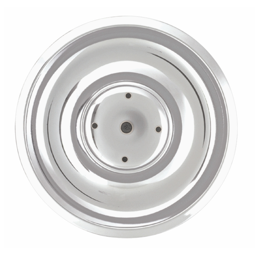 C3 1969-1982 Chevrolet Corvette Chrome Plated Stainless Steel Corvette Style Rally Wheel Center Flat Base