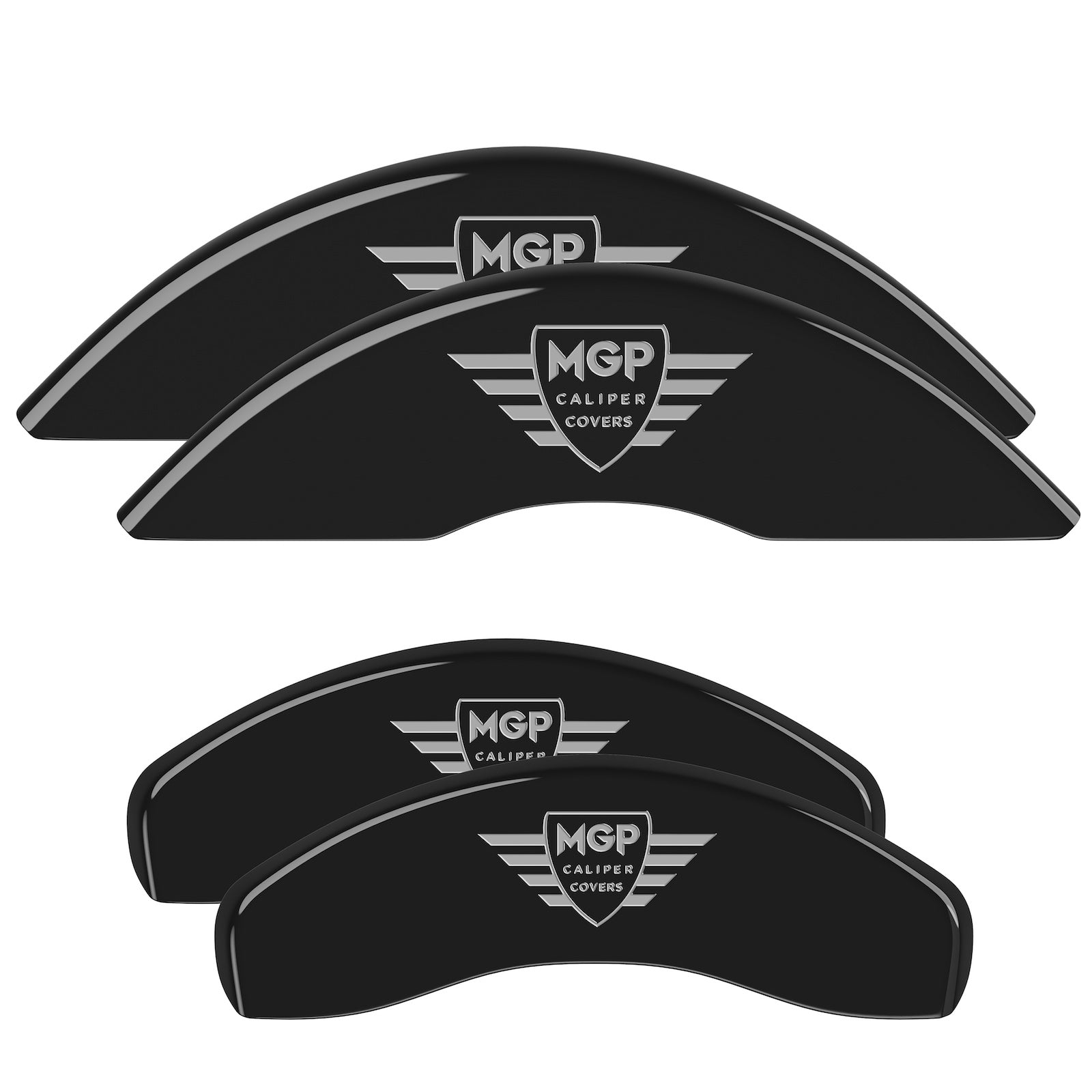 MGP Shield — Engraved, Black - C7 Corvette Stingray MGP Brake Caliper Covers