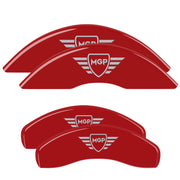 MGP Shield — Engraved, Red - C6 Corvette Base MGP Brake Caliper Covers