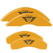 MGP Shield — Engraved, Yellow - C7 Corvette Stingray MGP Brake Caliper Covers