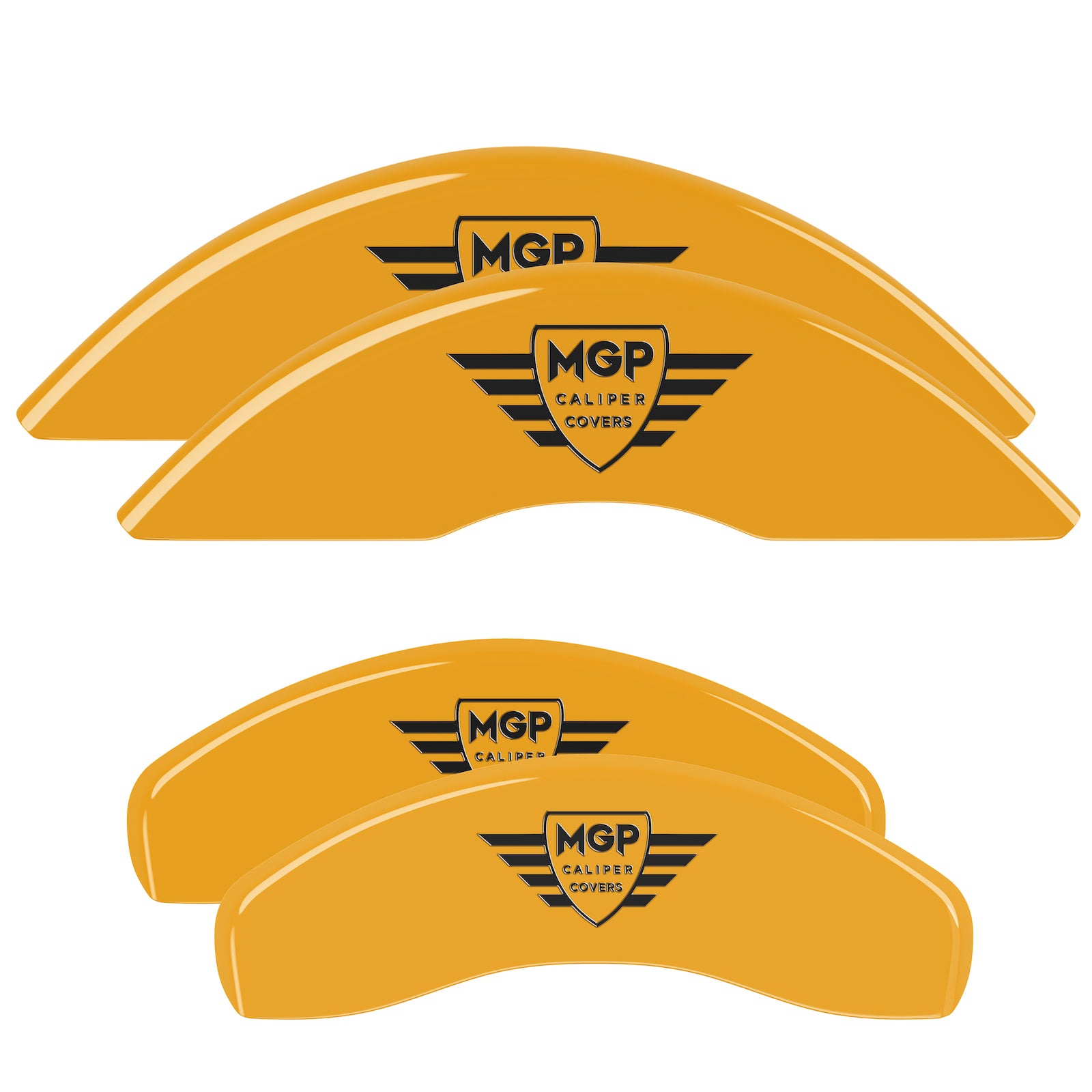 MGP Shield — Engraved, Yellow - C7 Corvette Stingray MGP Brake Caliper Covers