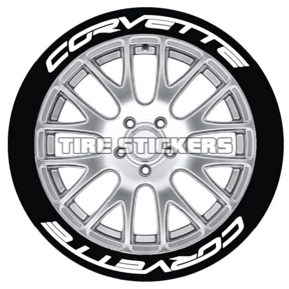 Corvette Tire Stickers - 8 OF EACH - 14