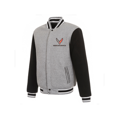 Corvette C8 Men's Reversible Two-Tone Fleece Jacket