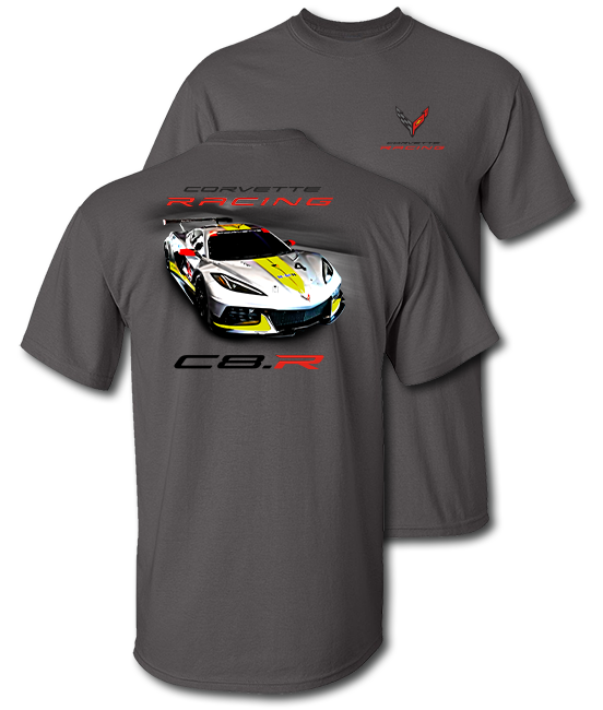 Corvette C8.R Racing T-Shirt – Charcoal