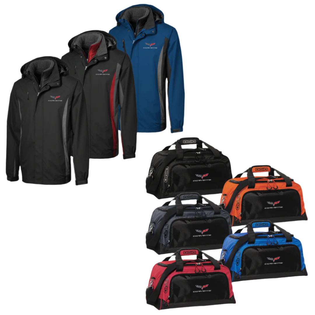 c6-corvette-colorblock-3-in-1-jacket-ogio®-breakaway-duffel-bag-bundle