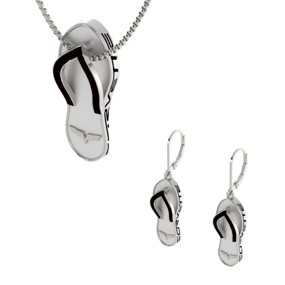 corvette-flip-flop-earrings-pendant-bundle-choose-your-generation-black