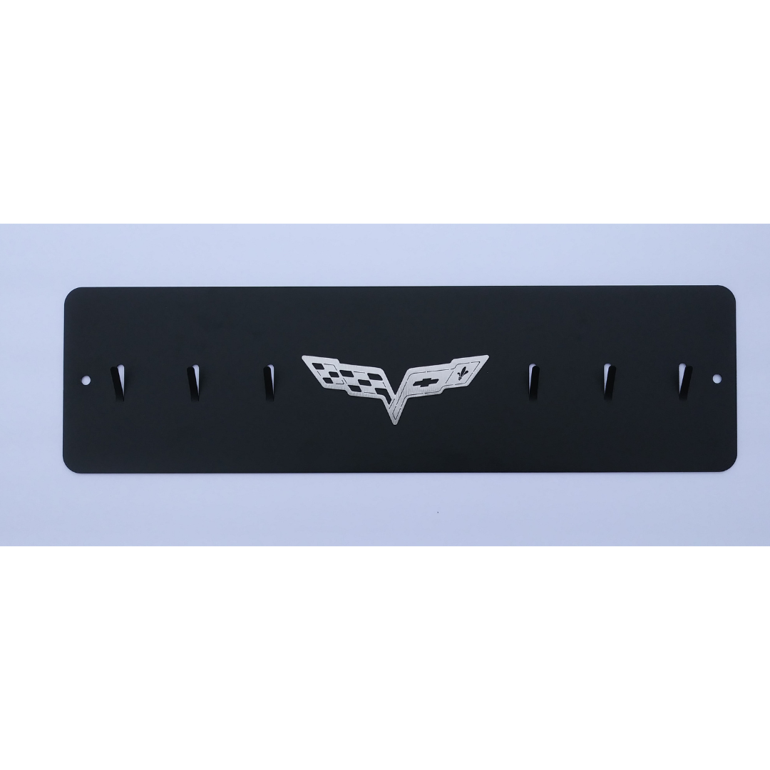 C6 Flags Corvette Key Rack