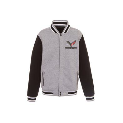 C7 Corvette Men's Reversible Two-Tone Fleece Jacket