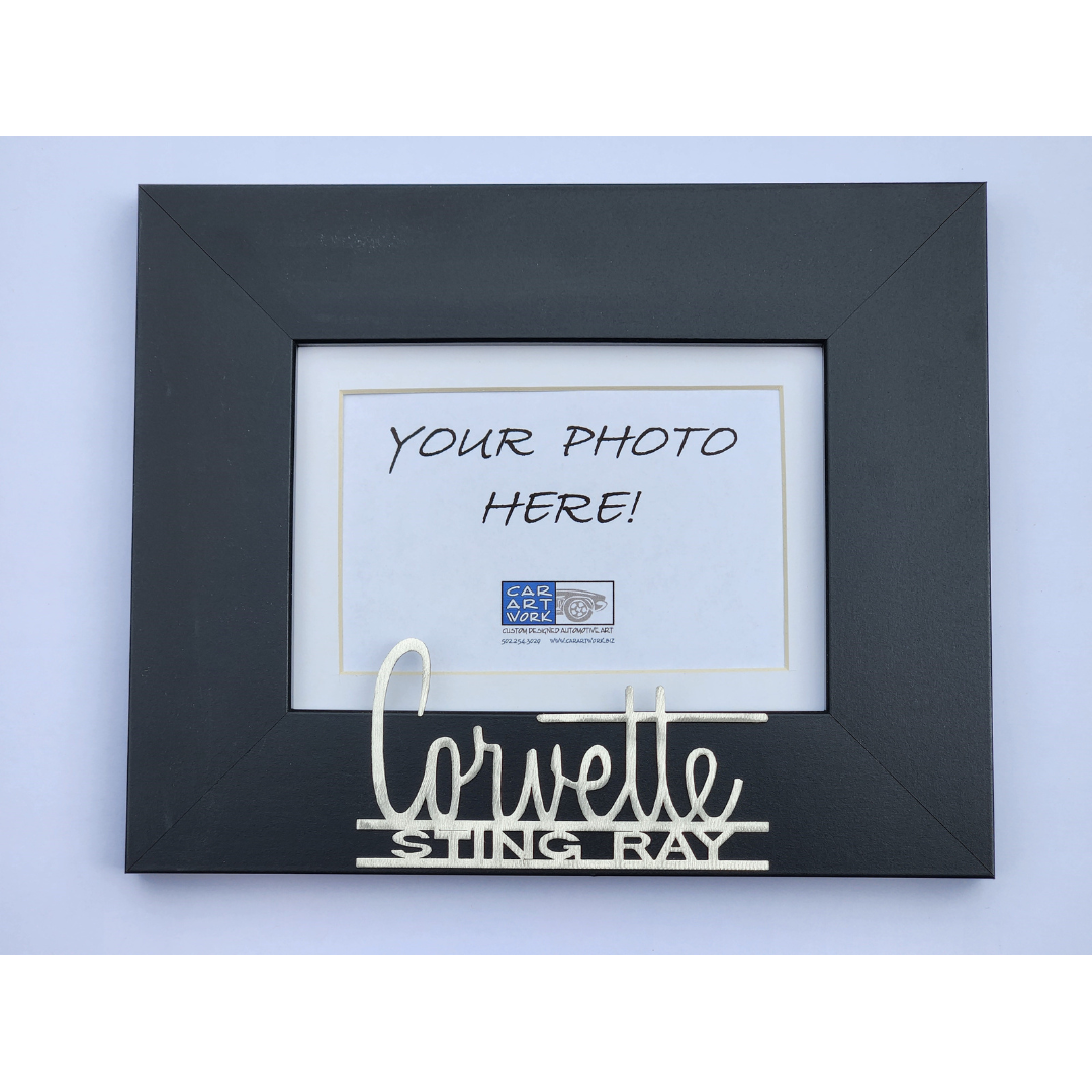 C2 Corvette 1966-67 Sting Ray Emblem Picture Frame