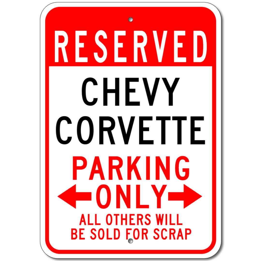 Corvette Garage Wall Sign Set