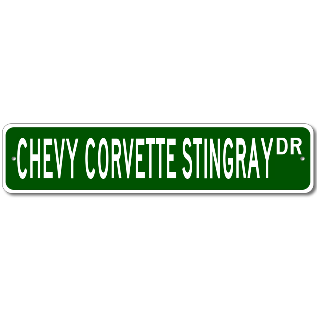 Chevy Corvette Stingray Parking Sign Set