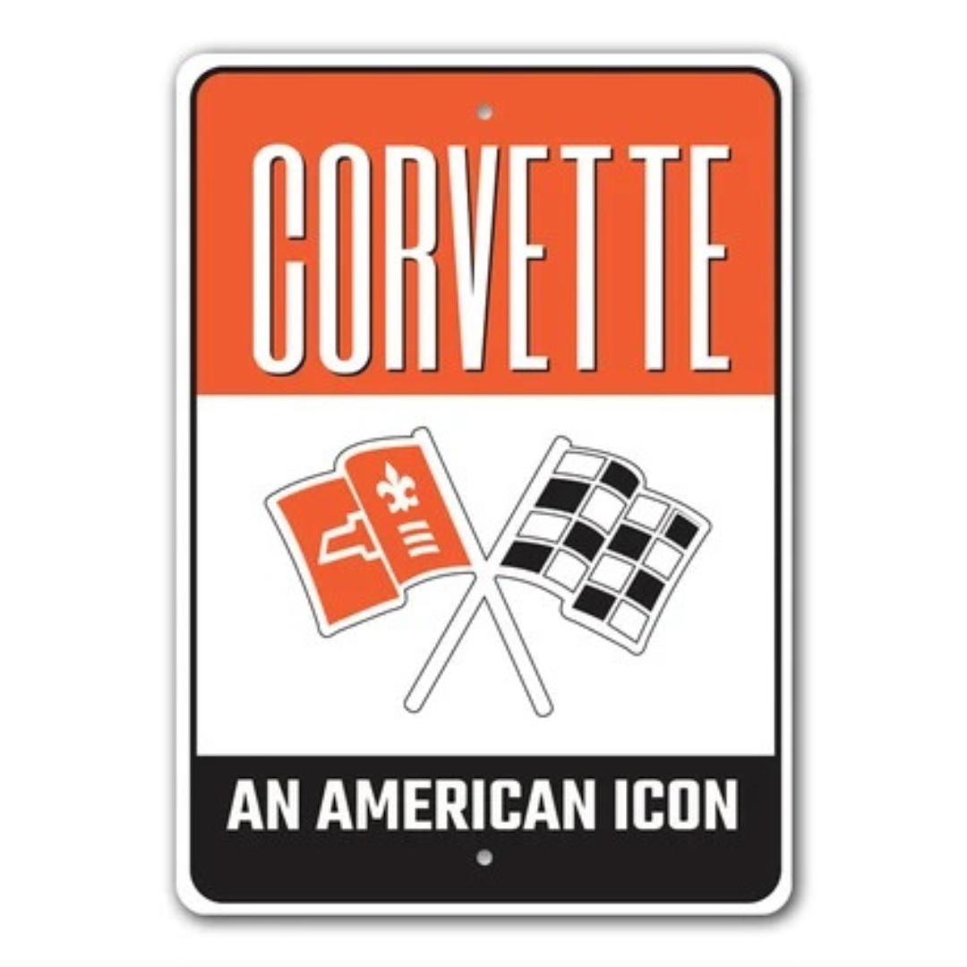 Corvette American Icon - Aluminum Sign