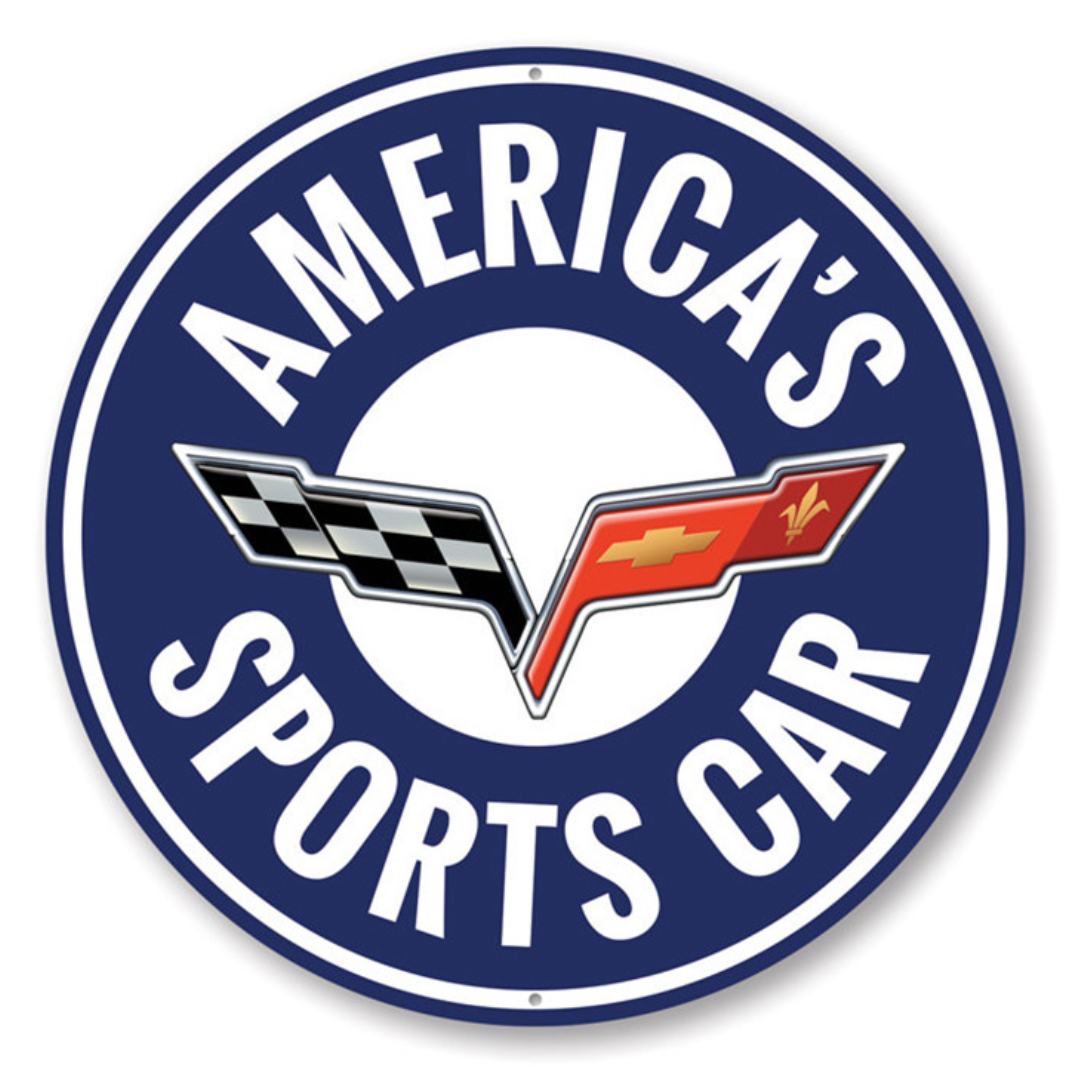Corvette America's Sports Car Sign Set