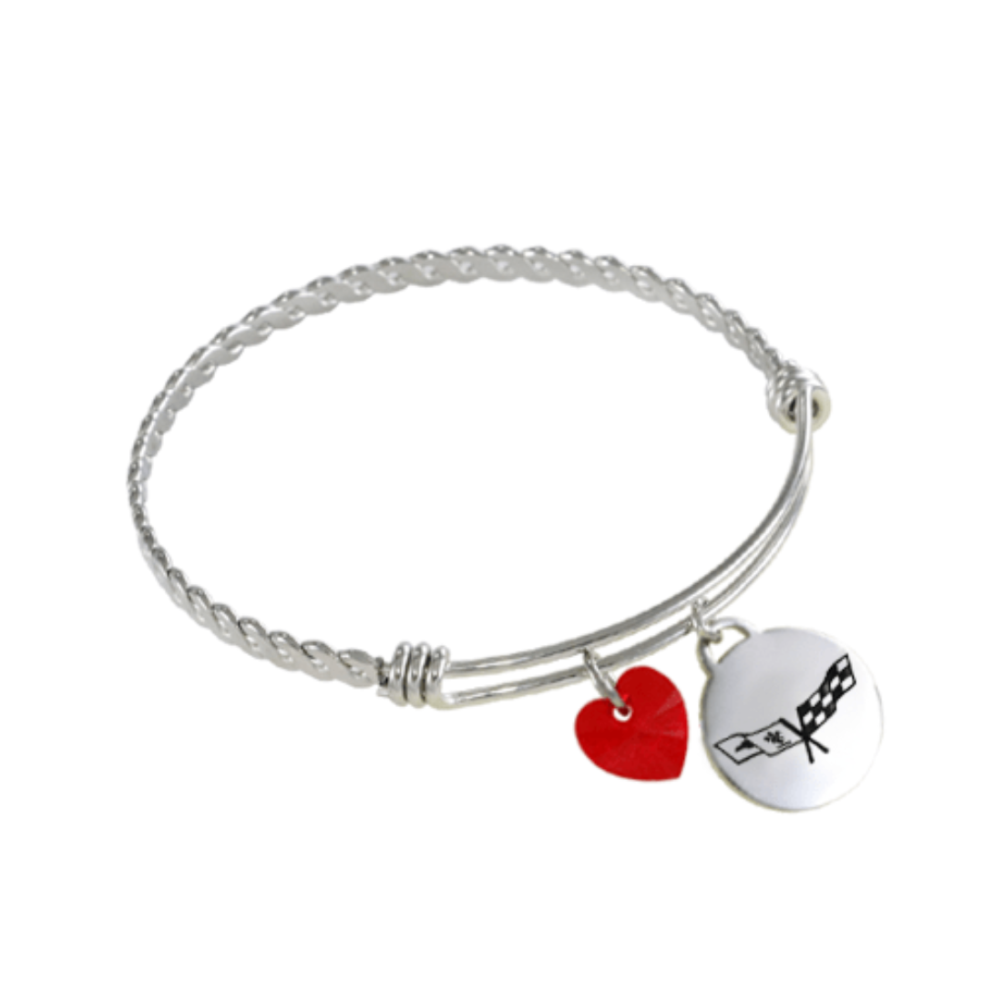 c3-corvette-twisted-bangle-charm-bracelet