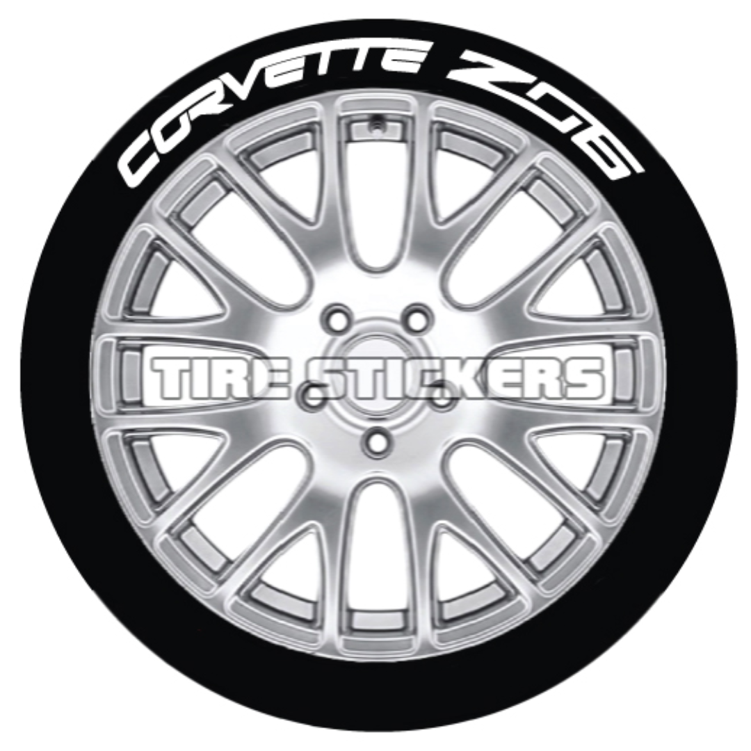 Corvette Z06 Tire Stickers - 4 of Each | Corvette Store Online