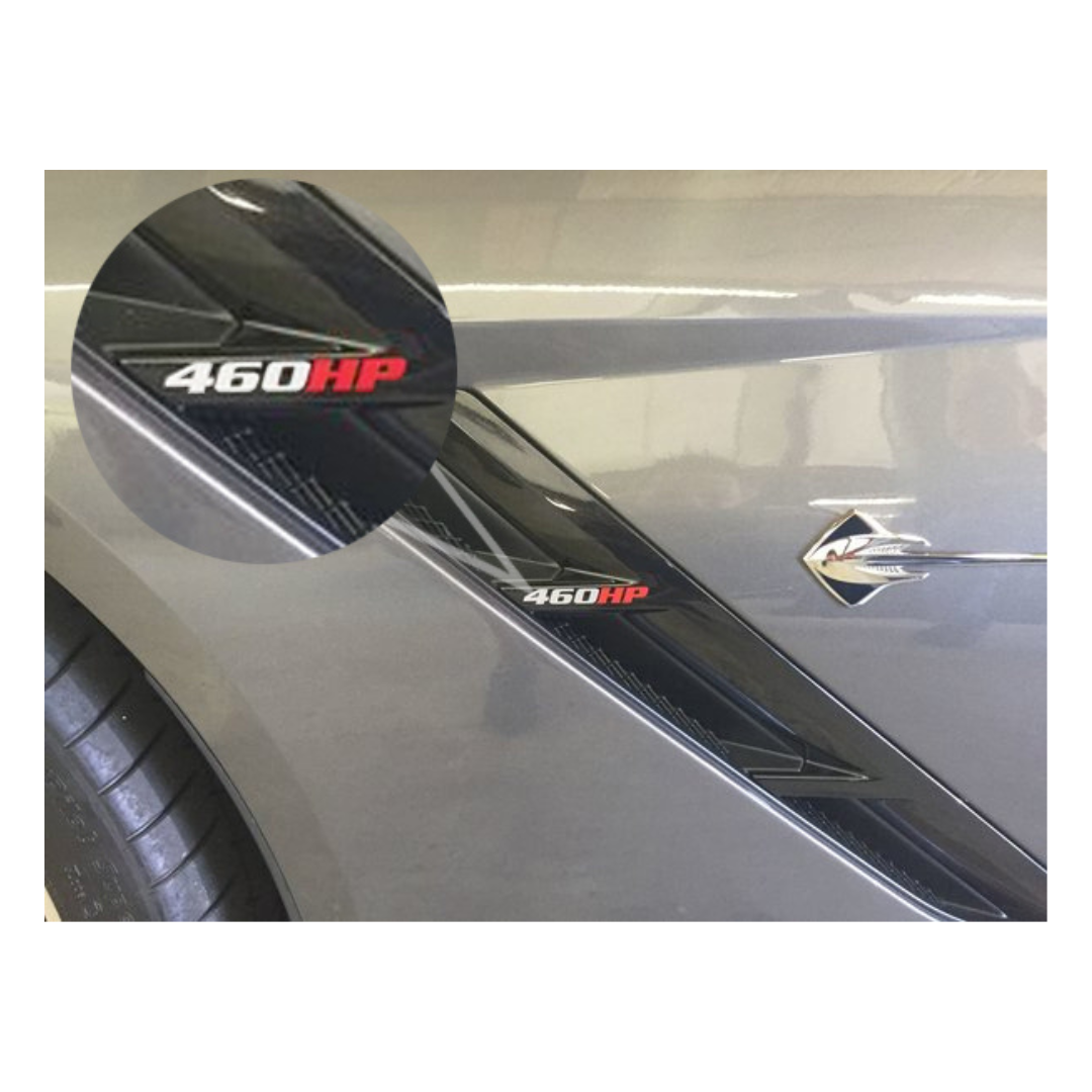 Corvette Custom Horsepower Decals - CA