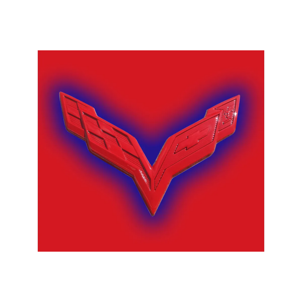 C7 Corvette 2014-2019 Custom Painted LED Front and Rear Emblem Lighting ...