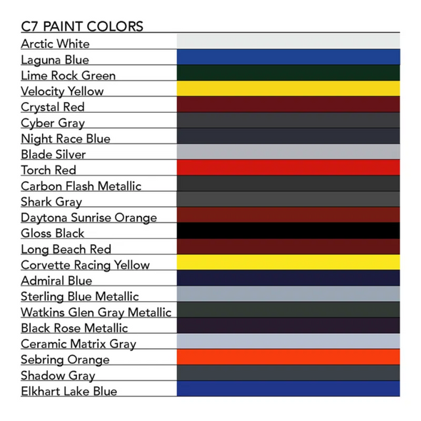 2014-2019 Corvette Custom Painted License Plate Frames w/Angled Louvers