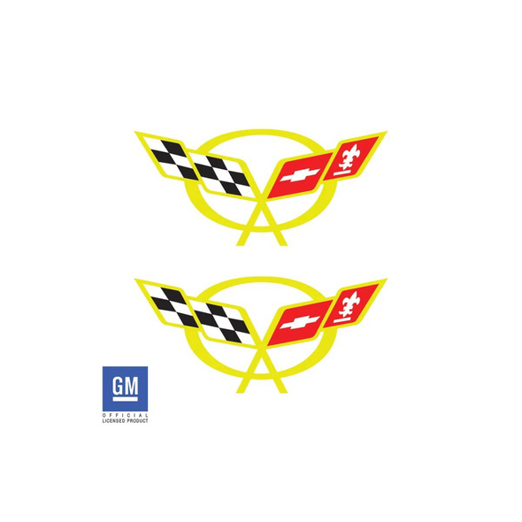 C5 Corvette Door Sill Vinyl Logo Overlays