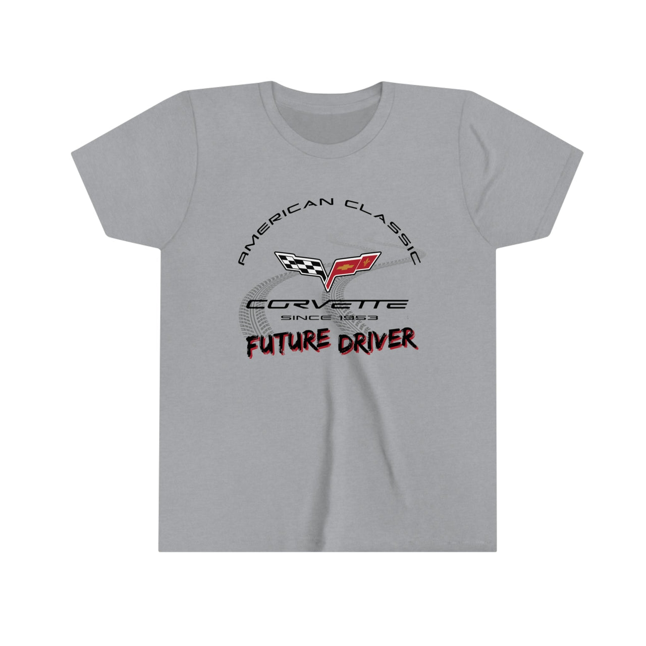 C6 Corvette Future Driver Youth Short Sleeve 100% Cotton Tee
