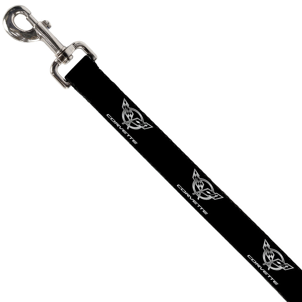 Corvette C5 Crossed Flags Logo - Dog Leash