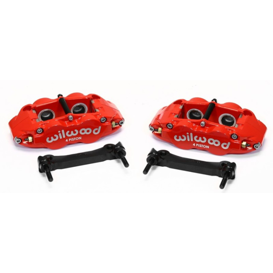 Wilwood 1997-2013 Chevrolet C5-C6 Corvette Narrow Superlite 4R Rear Caliper & Bracket Kit Red / w/ OEM Rotors
