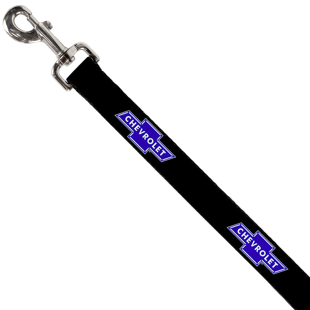 Chevy Bowtie Black & Blue Logo Dog Leash