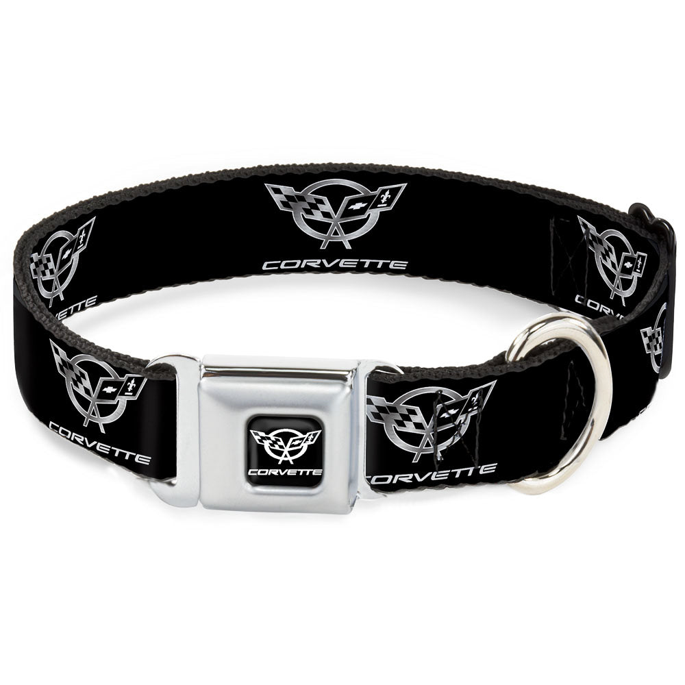 Corvette C5 Crossed Flags Seatbelt Buckle Collar