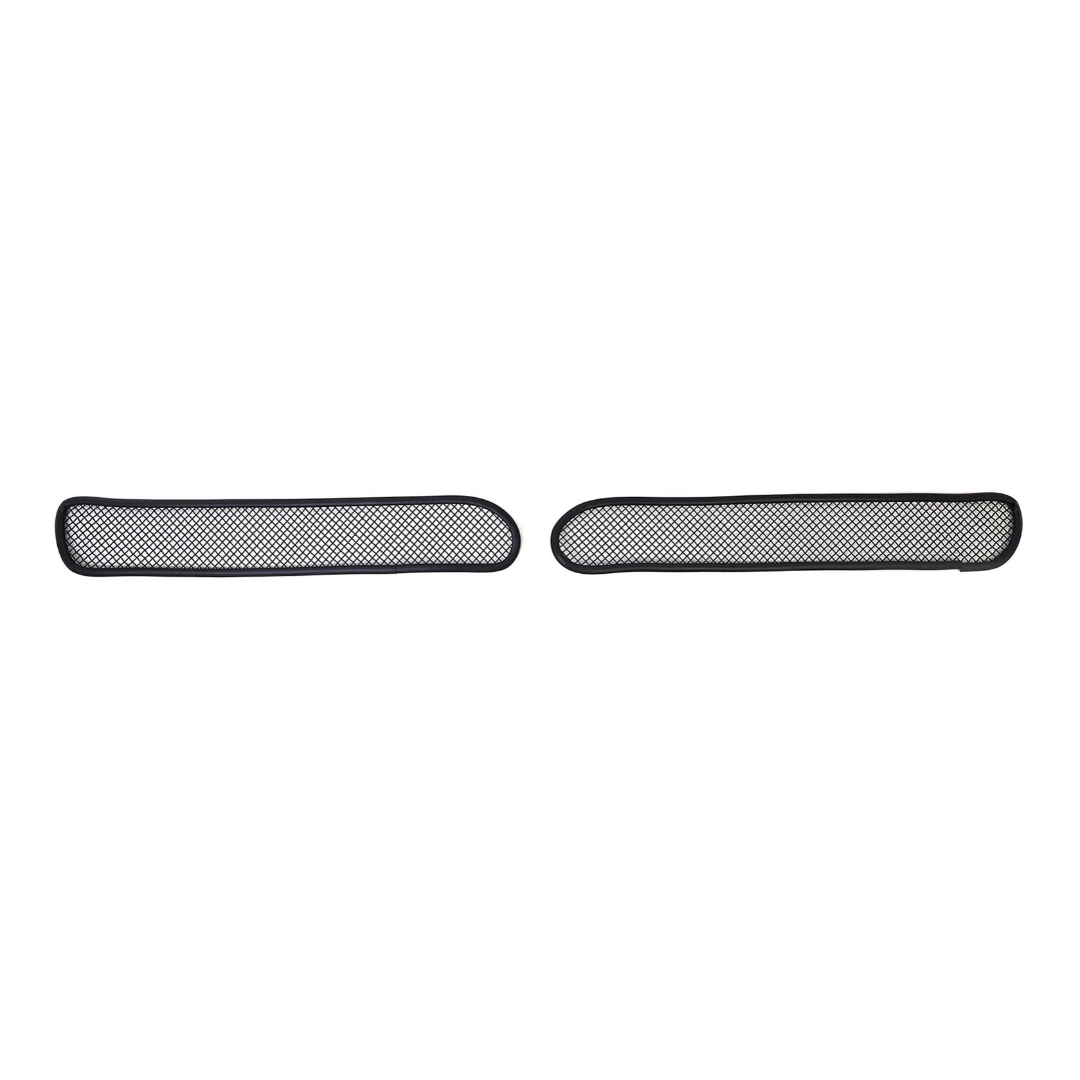C5 Corvette Fog Light Screens - Stainless Steel W/Black Finish