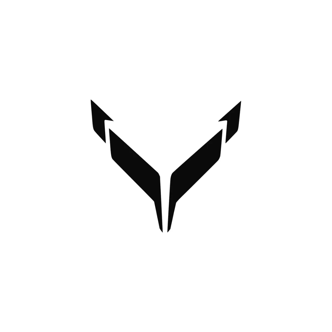 C8 Corvette Front Flag Emblem Full Overlay Set (Decal)