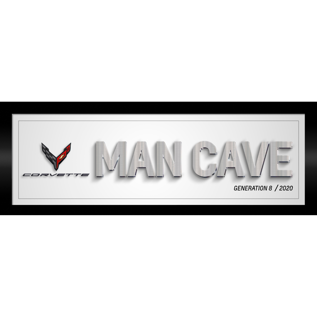 Corvette C8 Man Cave Framed Artwork