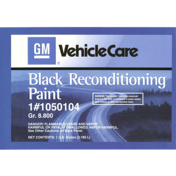 GM Black Restoration Paint #1050104 / 1 Gallon