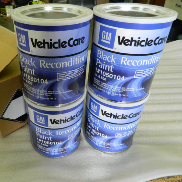 GM Black Restoration Paint #1050104 / 1 Gallon | Corvette Store Online