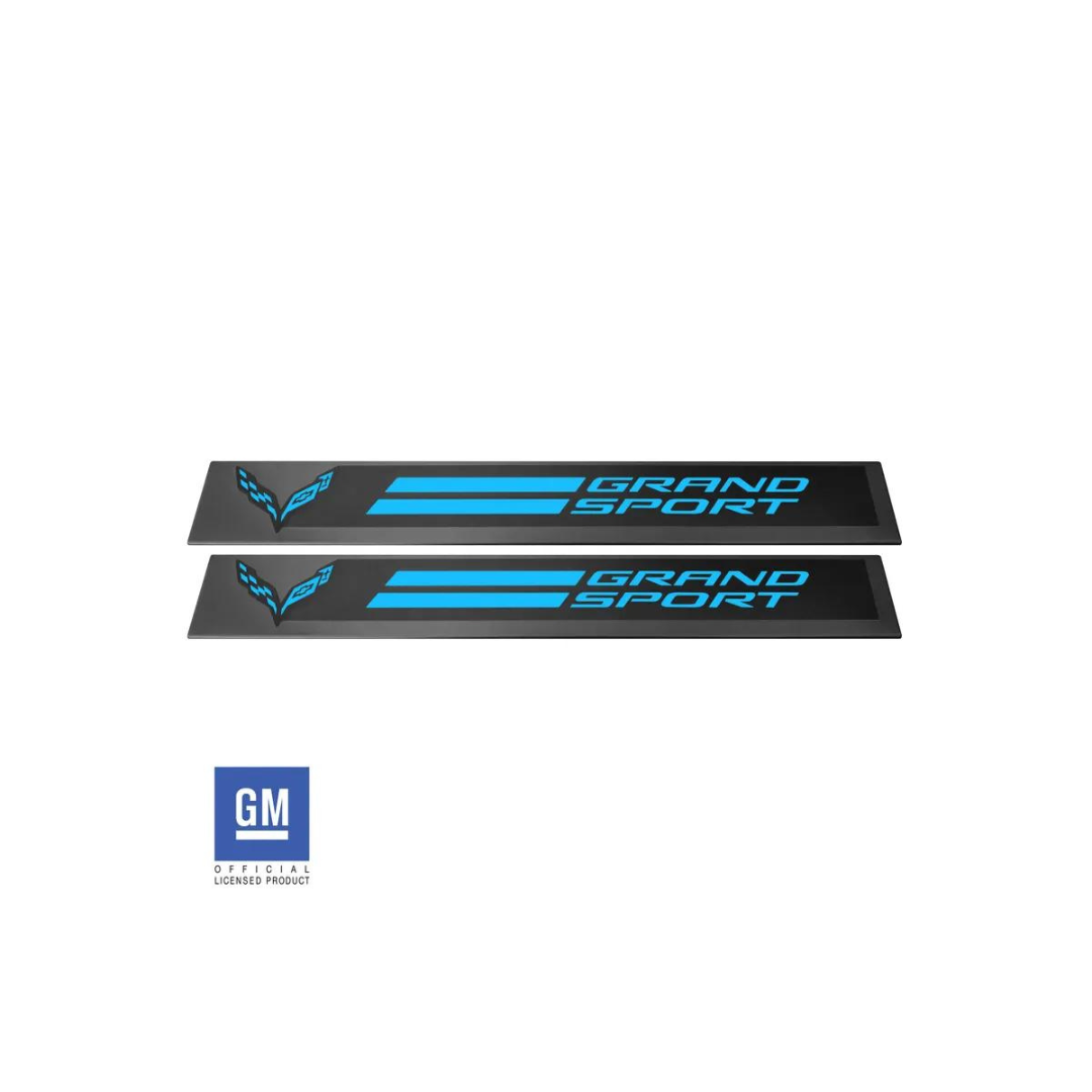2014-2019 Corvette Grand Sport Door Sill Vinyl Overlay Decals - CA