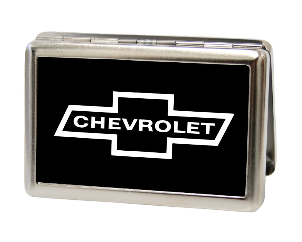 1965 Chevrolet Bowtie FCG Black & White Business Card Holder Large