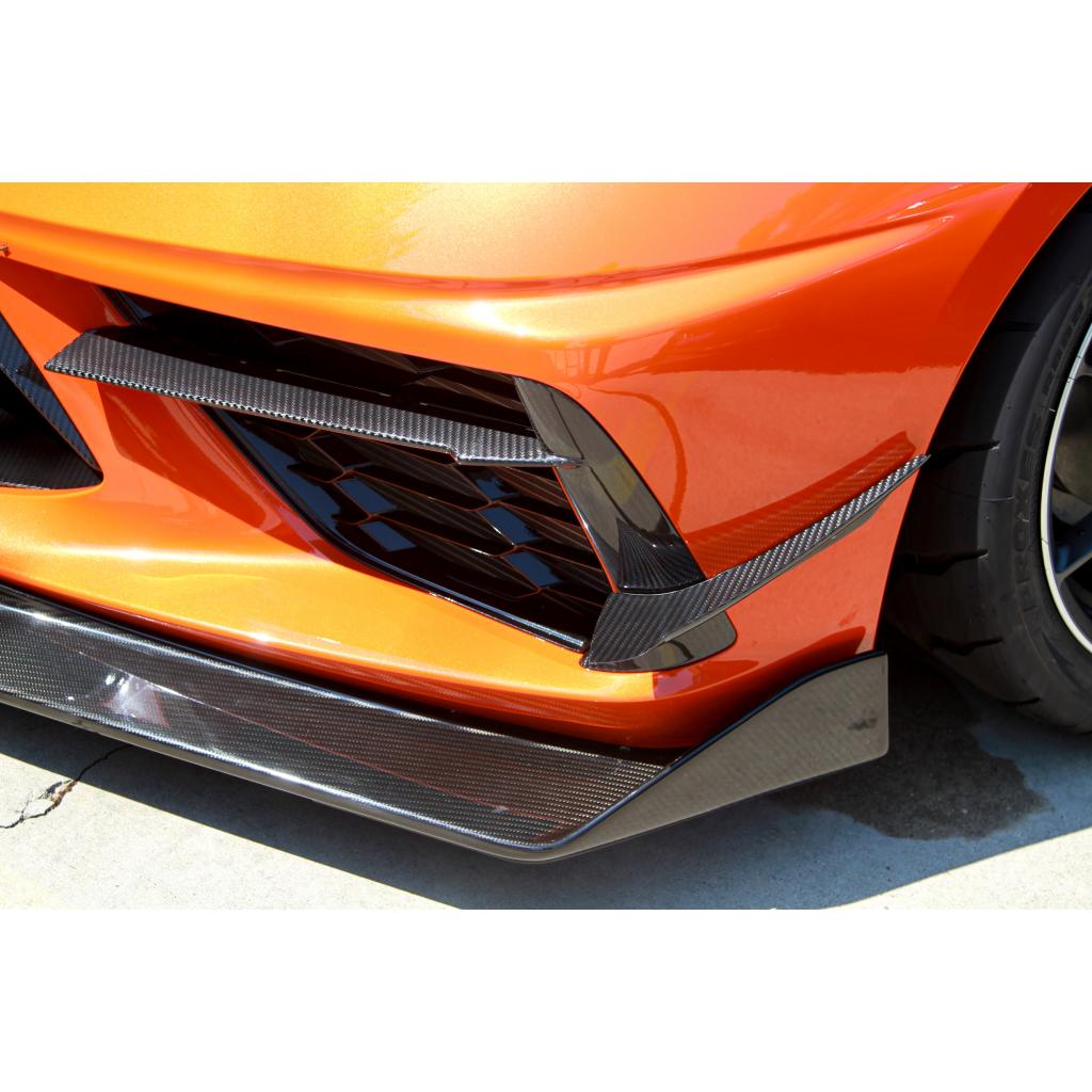 2020-2023 Chevrolet Corvette C8 Front Bumper Canards